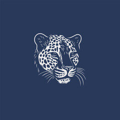 Cheetah logo design vector illustration