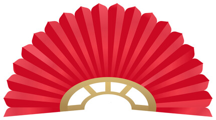 Traditional chinese fan in three dimensional style