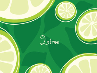 Lime drawing, Fruit hand drawn, vector illustration.