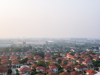 Ayutthaya sunrise from roof top