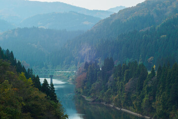 只見川に架かる第2橋梁