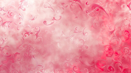 Fototapeta premium Botanical graphic foliage abstract in red and pink colors wallpaper background