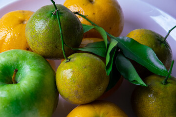 Mixirica e ma&ccedil;&atilde; verde