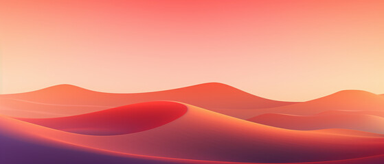 Desert sunset gradient abstract background.