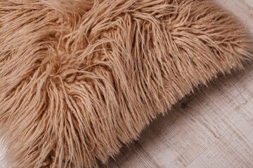 Faux Fur Cushion Cover Plain Plush Soft Artificial Fur Pillow Case Cushion Cover Decorative Decorative Cushion