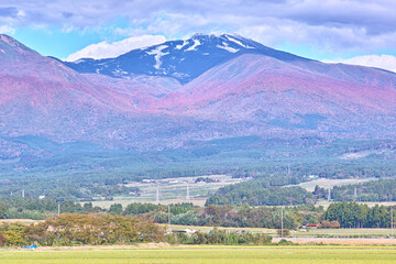 日本の山（鳥海山。秋田県）