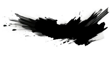 black splashes on white background