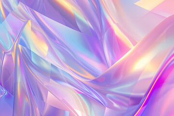 Holographic Neon background ,Colorful psychedelic Abstract. Pastel color waves for Background