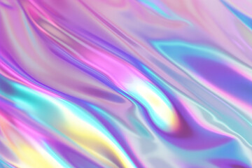 Holographic Neon background ,Colorful psychedelic Abstract. Pastel color waves for Background