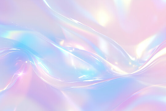 Holographic Neon background ,Colorful psychedelic Abstract. Pastel color waves for Background