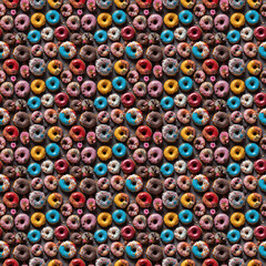 delicious Donuts seamless pattern - 727094068