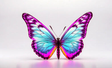 Obraz premium beautiful multi-colored butterfly. colorful illustration with butterfly