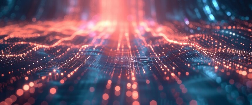 Holographic Lines: Interwoven Futurism