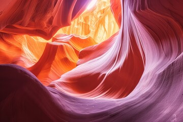 Obraz premium Magic Antelope Canyon in the Navajo Reservation, Arizona, United States. Generative AI