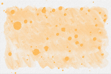 Yellow watercolor abstract background. Watercolor orange background. Abstract peach texture.