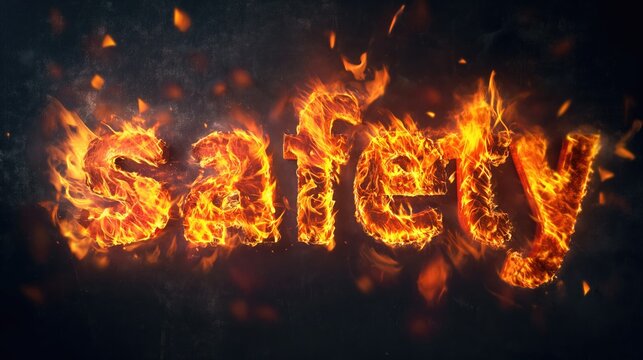 The Word Safety on Fire