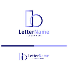 Modern letter B logo design vector. Creative B logo concepts template