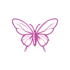 Pink Butterfly Illustration