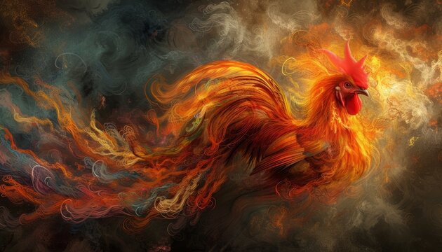 Fire top Rooster