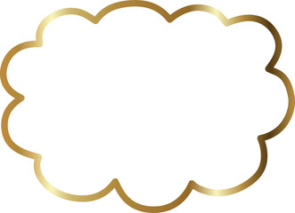 Golden speech bubble, chat, dialog, messenger