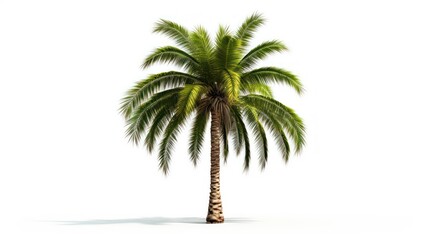 Obraz premium palm tree on white background