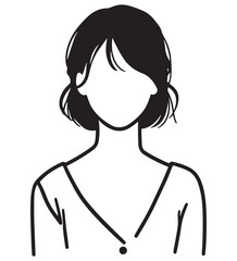 girl with black hair