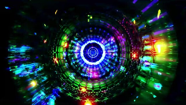 abstract fractal vj motion futuristic background