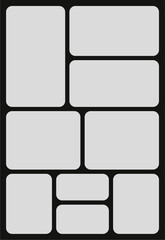 Pictures or photos frame collage abstract photo frames and digital photo wall template
