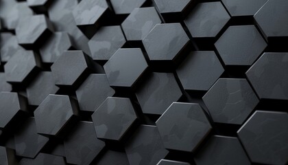 Modern Hexagon Professional Wallpaper: Geometric Elegance for Your Workspace