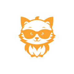 Orange Cat Halloween Illustration