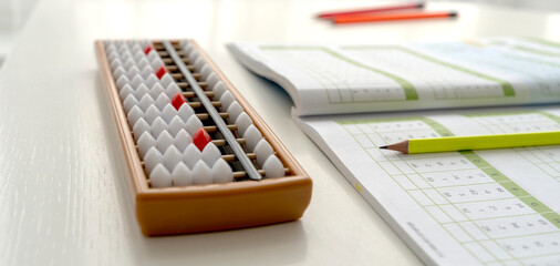 Abacus abacus abacus on the table