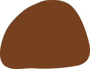 Irregular silhouette illustration. Irregular shape design element