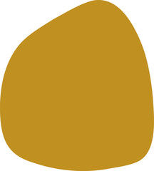 Organic blob silhouette illustration. Irregular shape design element