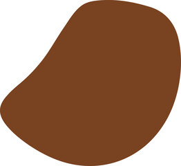 Irregular silhouette illustration. Irregular shape design element