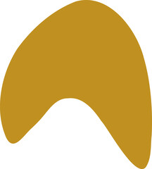 Organic blob silhouette illustration. Irregular shape design element