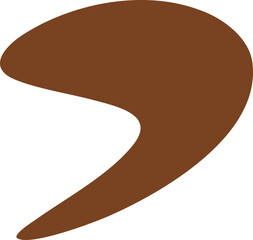 Irregular silhouette illustration. Irregular shape design element