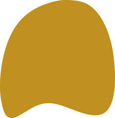 Organic blob silhouette illustration. Irregular shape design element