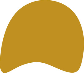 Organic blob silhouette illustration. Irregular shape design element