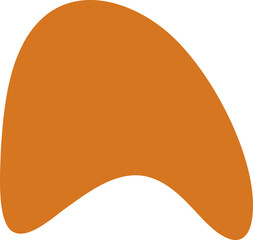 Organic blob silhouette illustration. Abstract blob design element