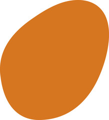 Organic blob silhouette illustration. Abstract blob design element