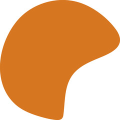 Organic blob silhouette illustration. Abstract blob design element