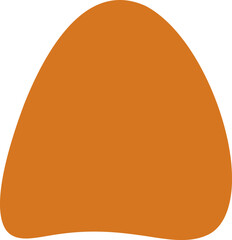 Organic blob silhouette illustration. Abstract blob design element