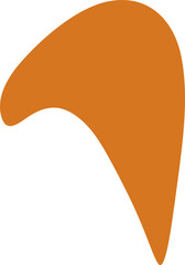 Organic blob silhouette illustration. Abstract blob design element