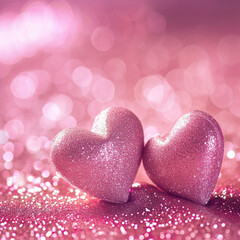 Fototapeta premium valentines background with hearts