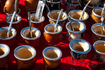 Mate cups for sale, Parana, Entre Rios, Argentina, South America
