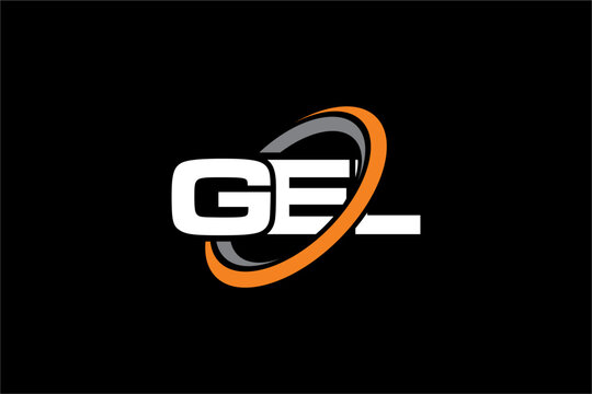 GEL creative letter logo design vector icon illustration