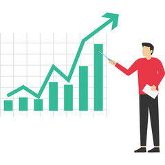 People concept. Vector illustration of team management, data analysis, planning, business report for graphic and web design, business presentation and marketing material.

