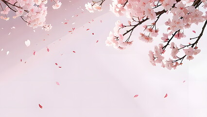 桜の舞い散る壁紙 - obrazy, fototapety, plakaty