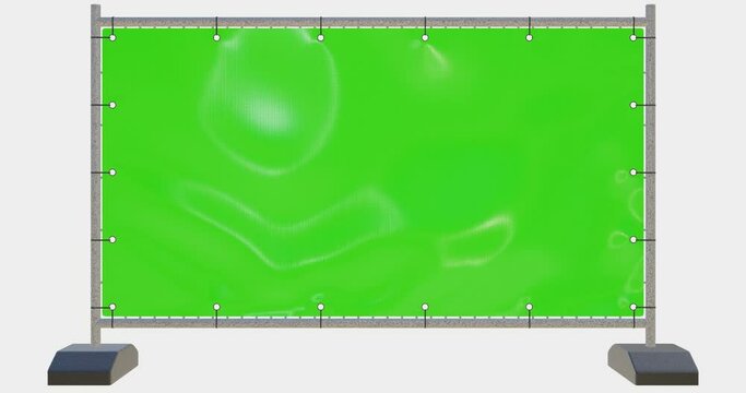 Greenscreen plane animated