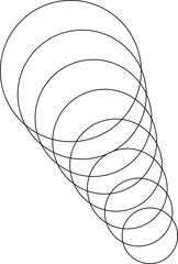 Circle line dynamic geometric, logo, icon